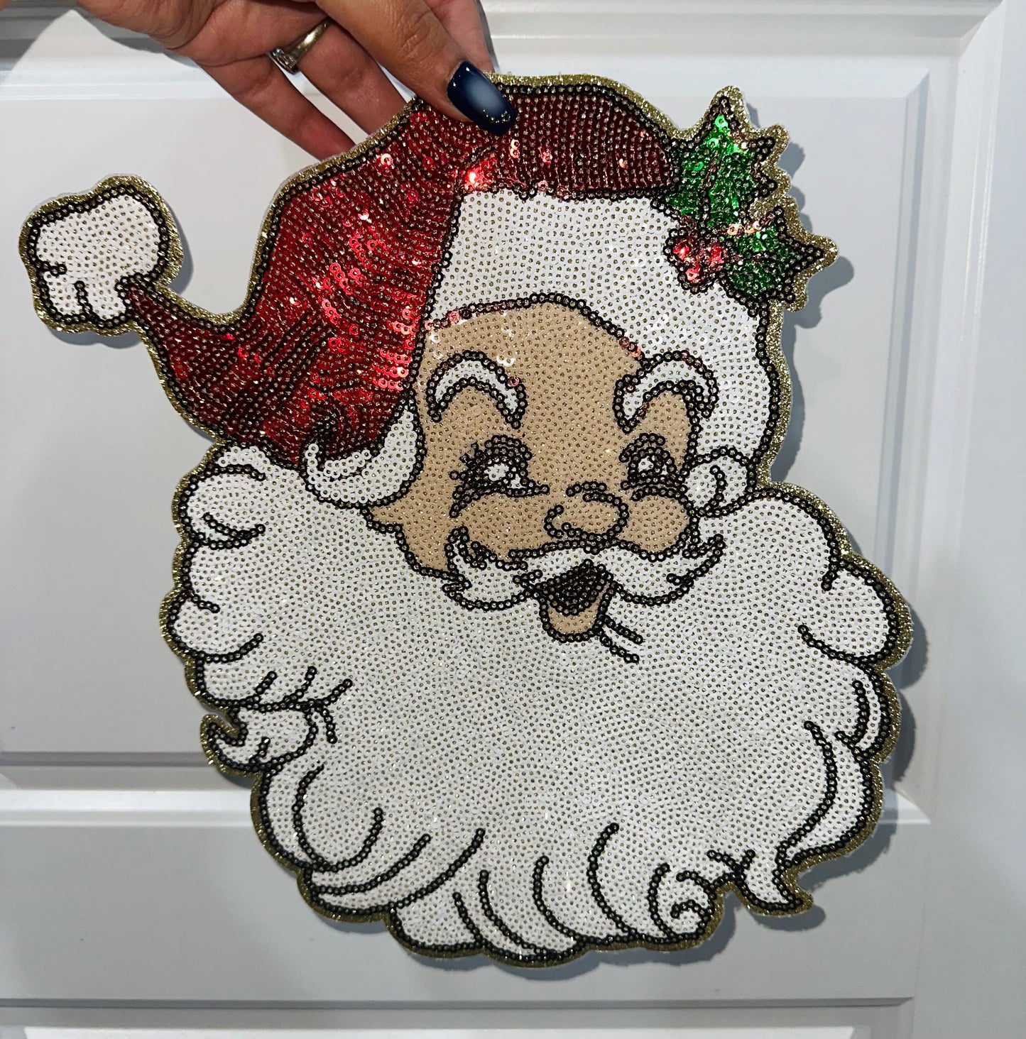 Sequin Santa Patch