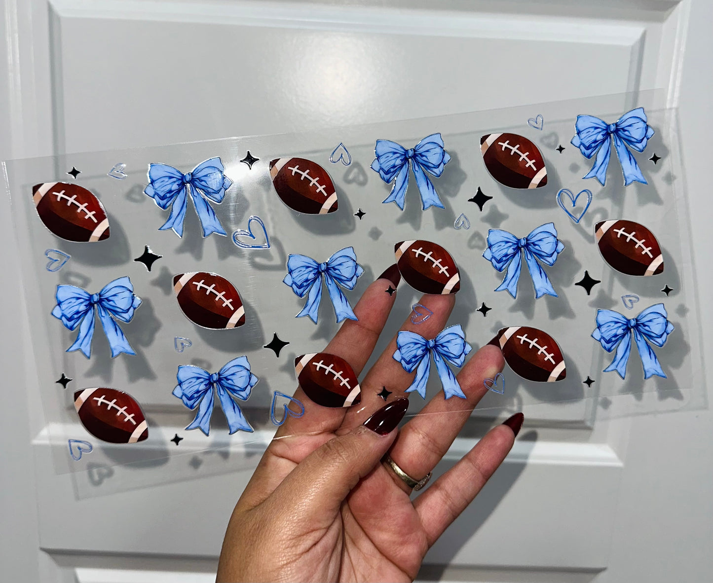 Bows & Touchdowns Uvdtf Wrap