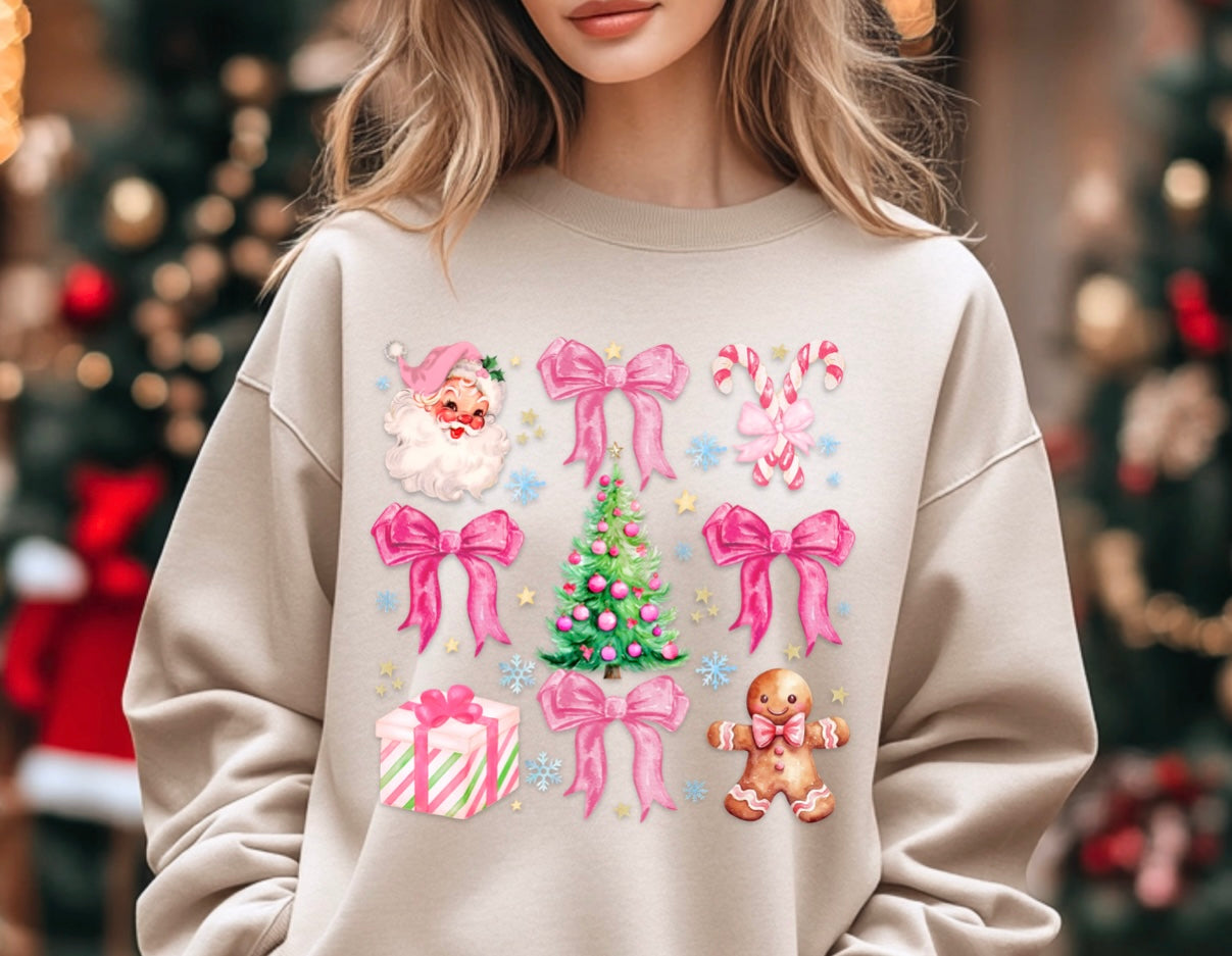 Pink Coquette Xmas Sweatshirt