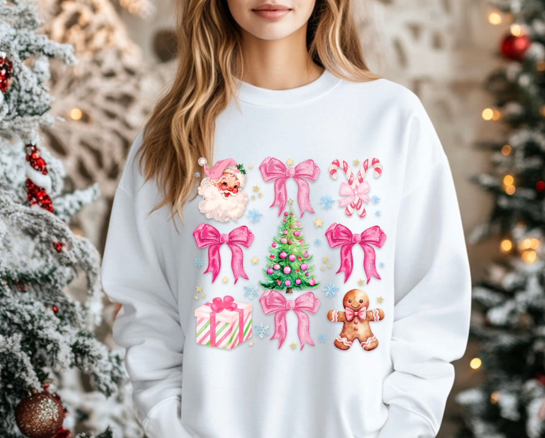 Pink Coquette Xmas Sweatshirt