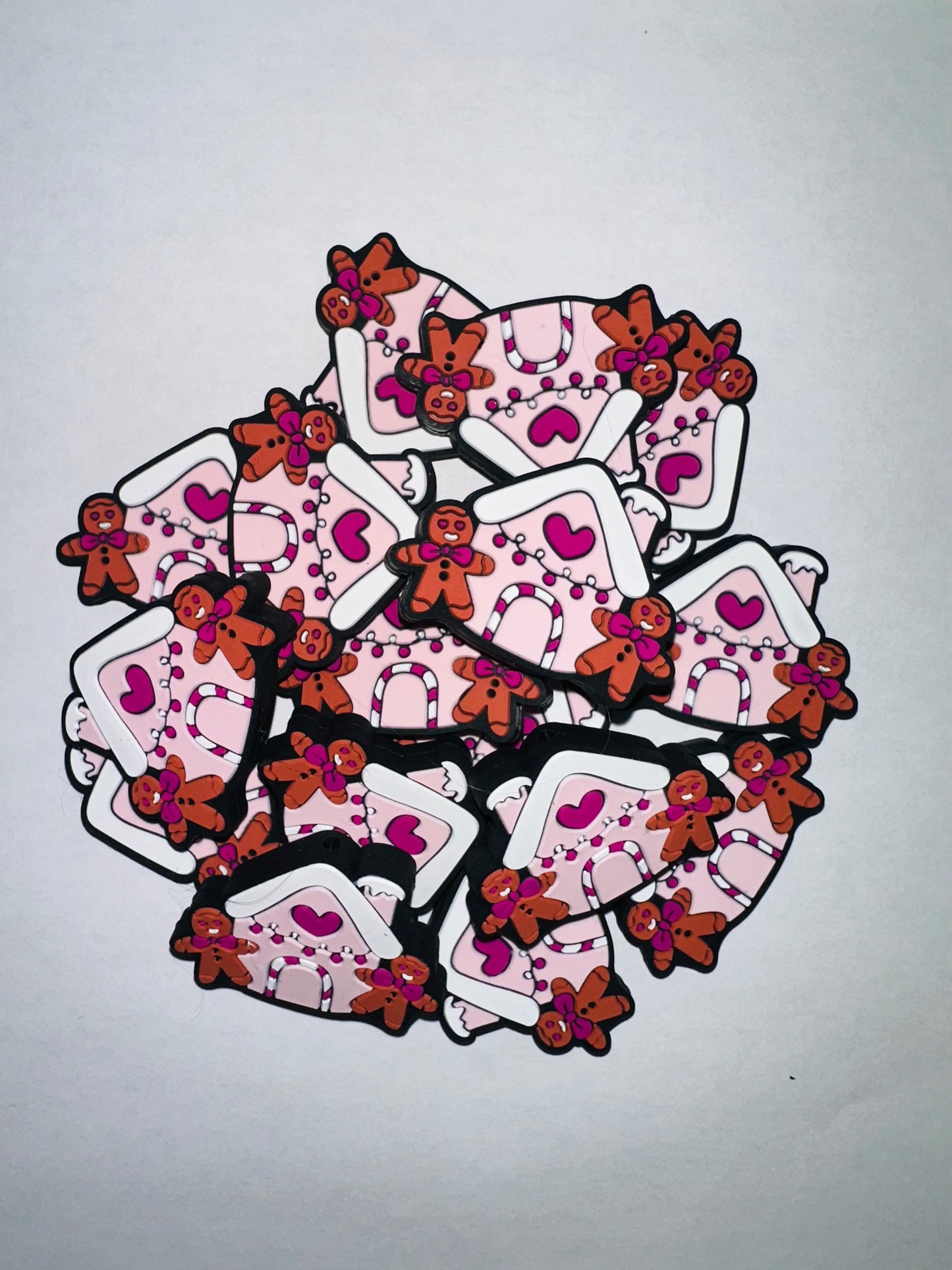 Pink Gingerbread House Focal