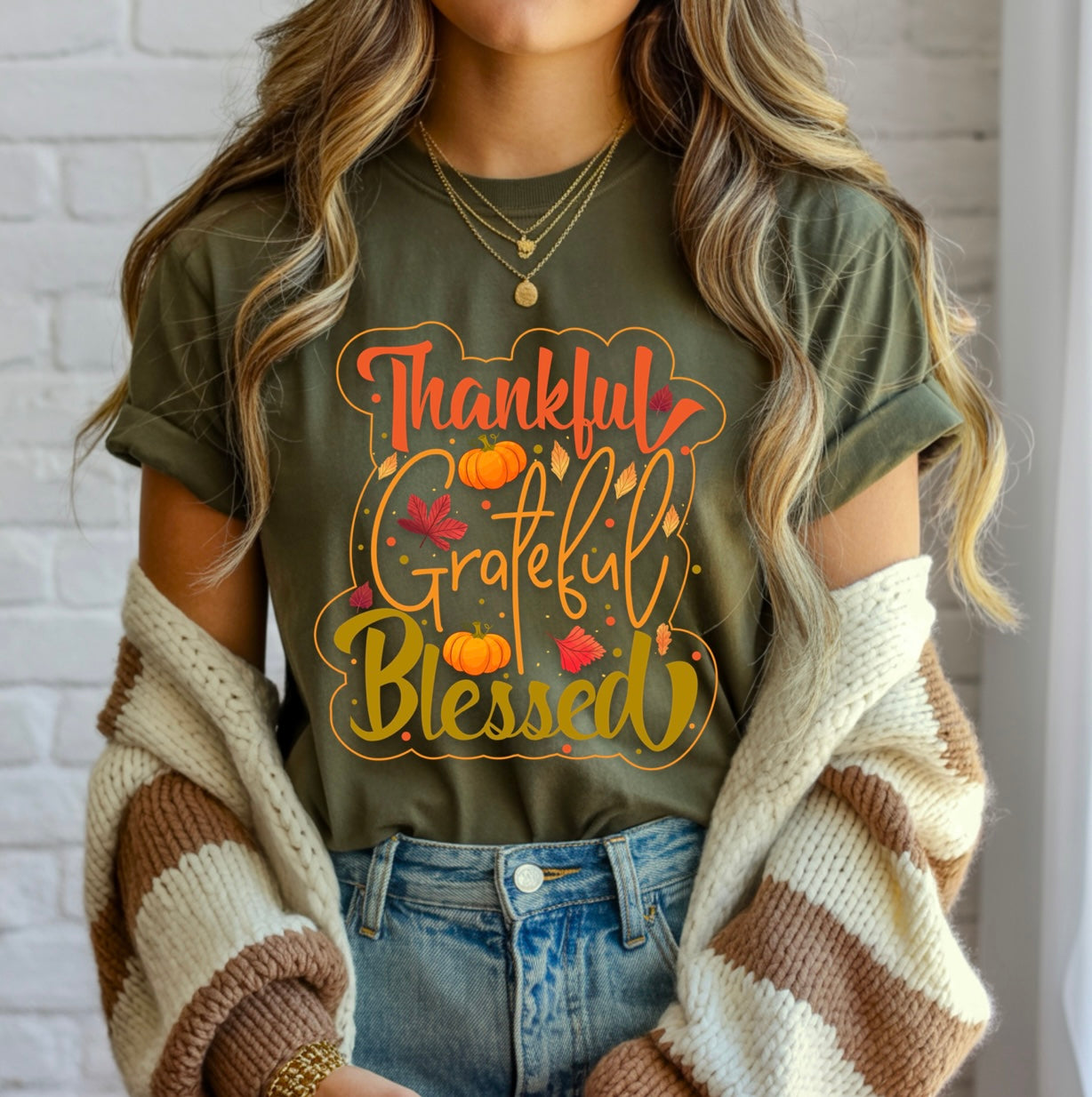 Thankful Grateful Blessed T-shirt