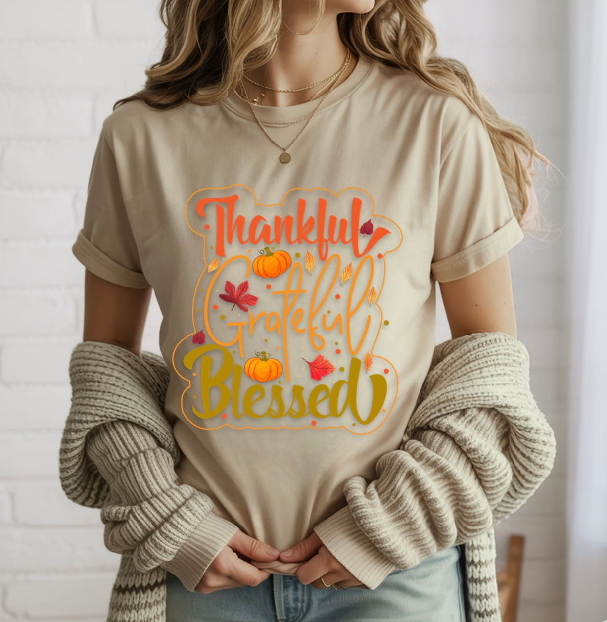 Thankful Grateful Blessed T-shirt