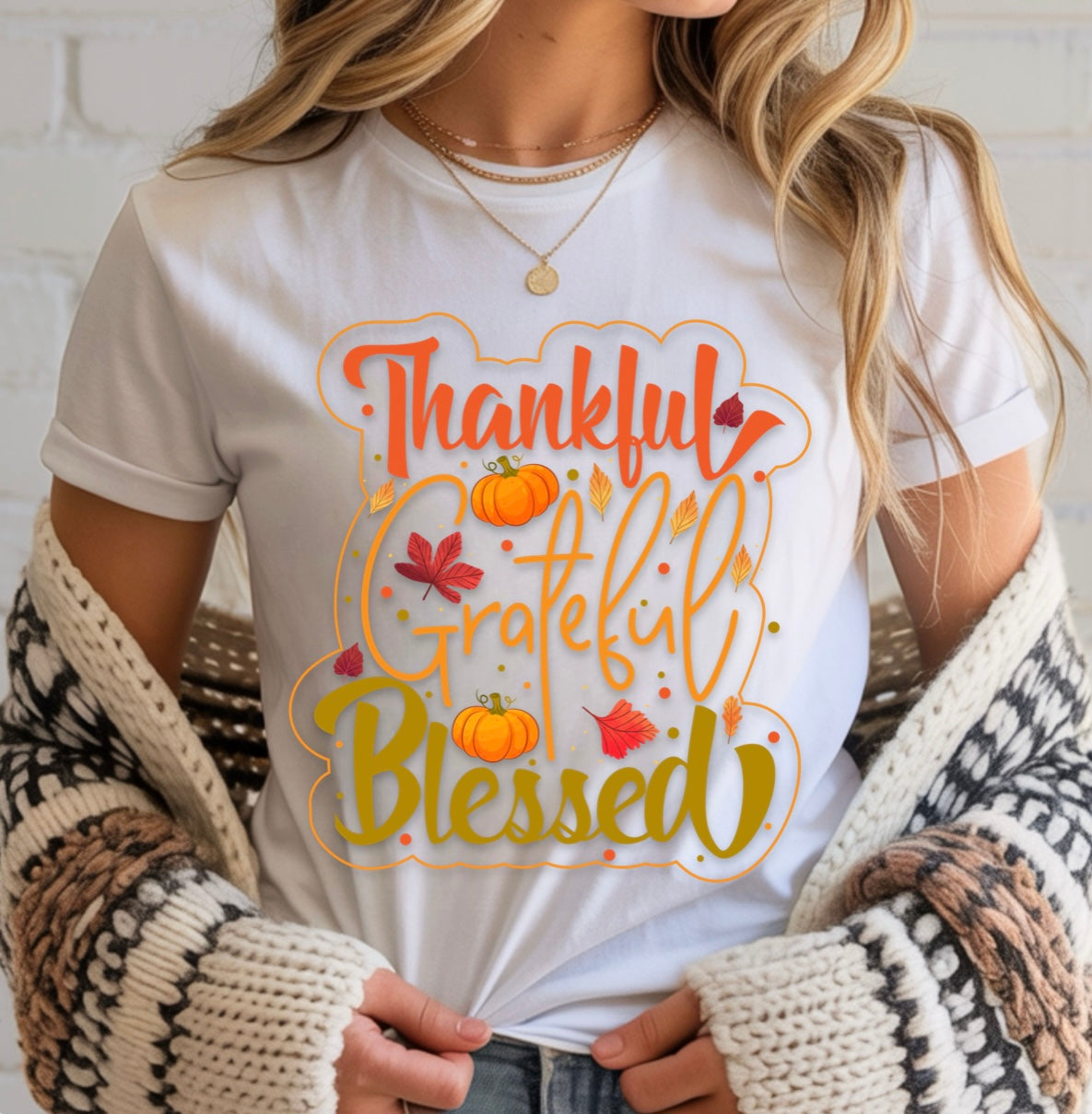Thankful Grateful Blessed T-shirt