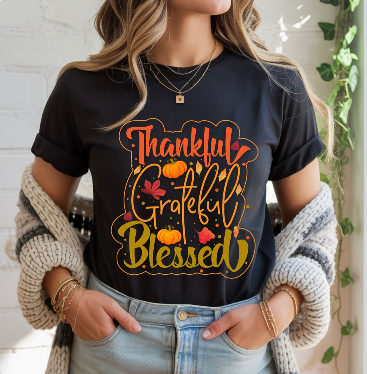 Thankful Grateful Blessed T-shirt