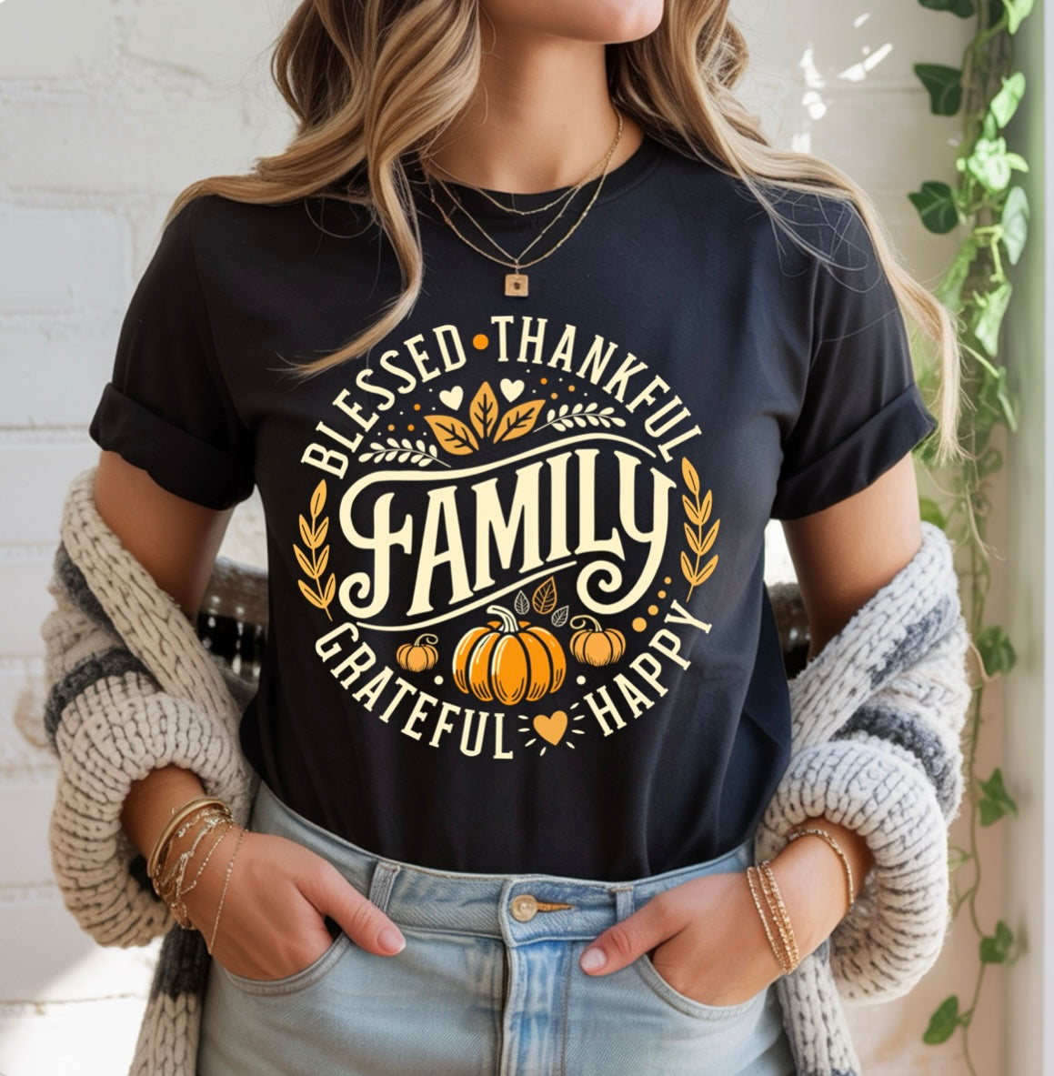 Thankful Family T-shirt