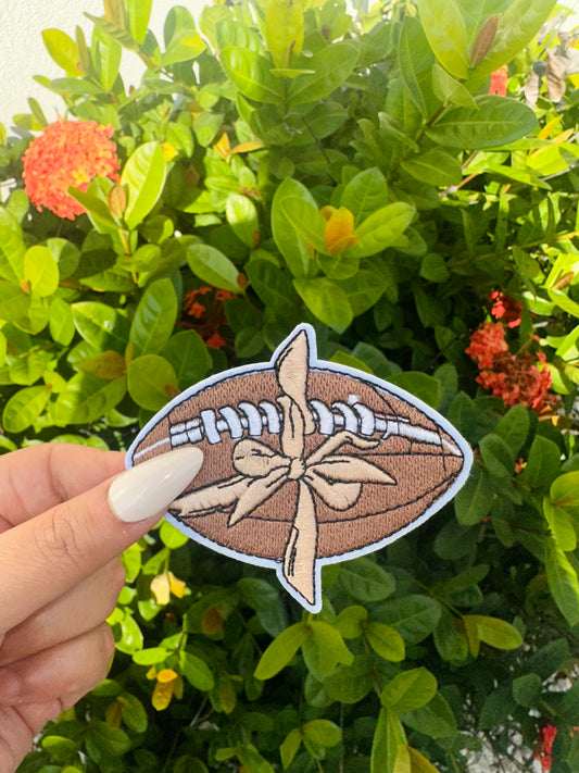 Football Bow Patch
