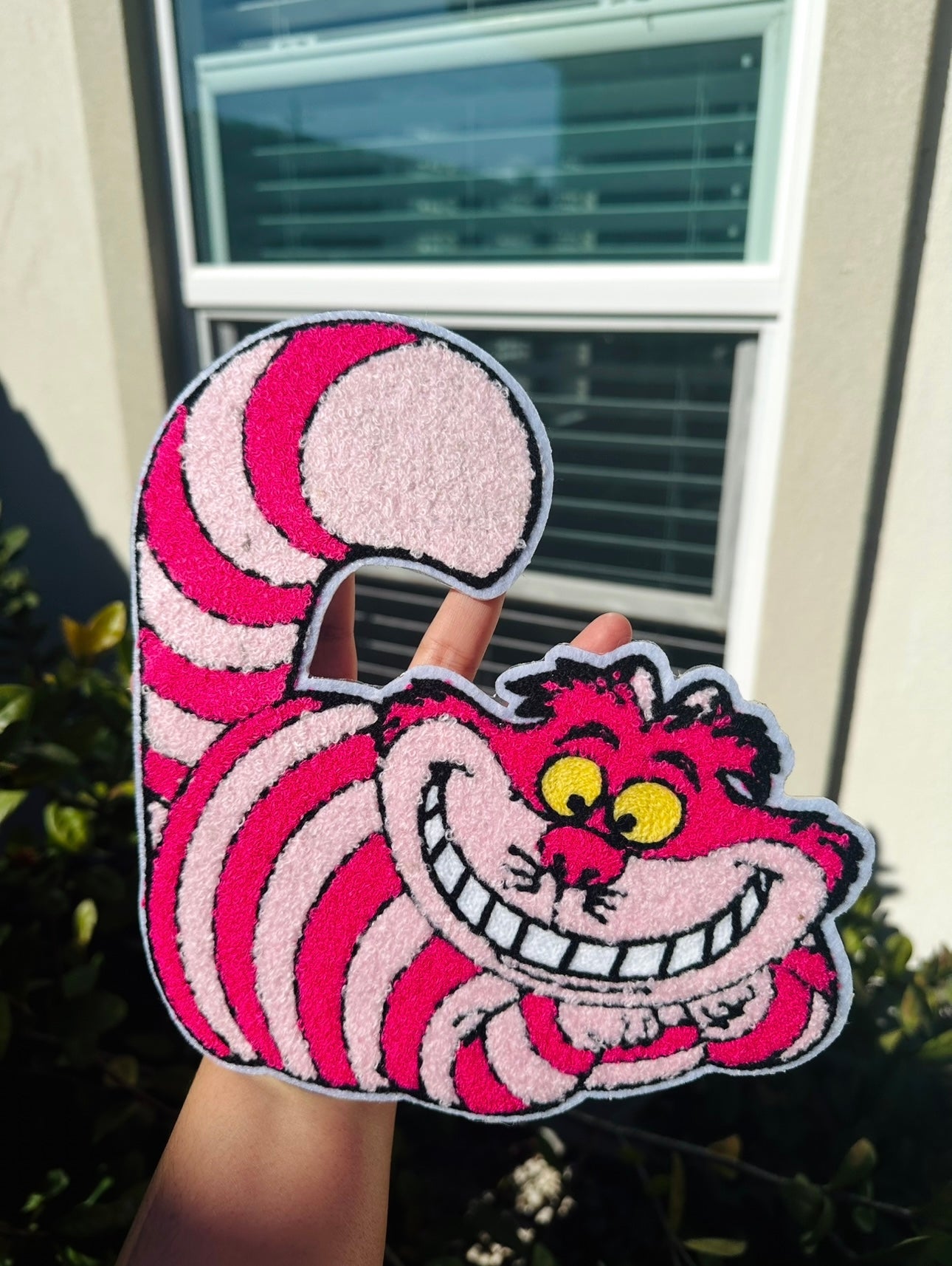 Cheshire Cat Chenille Patch