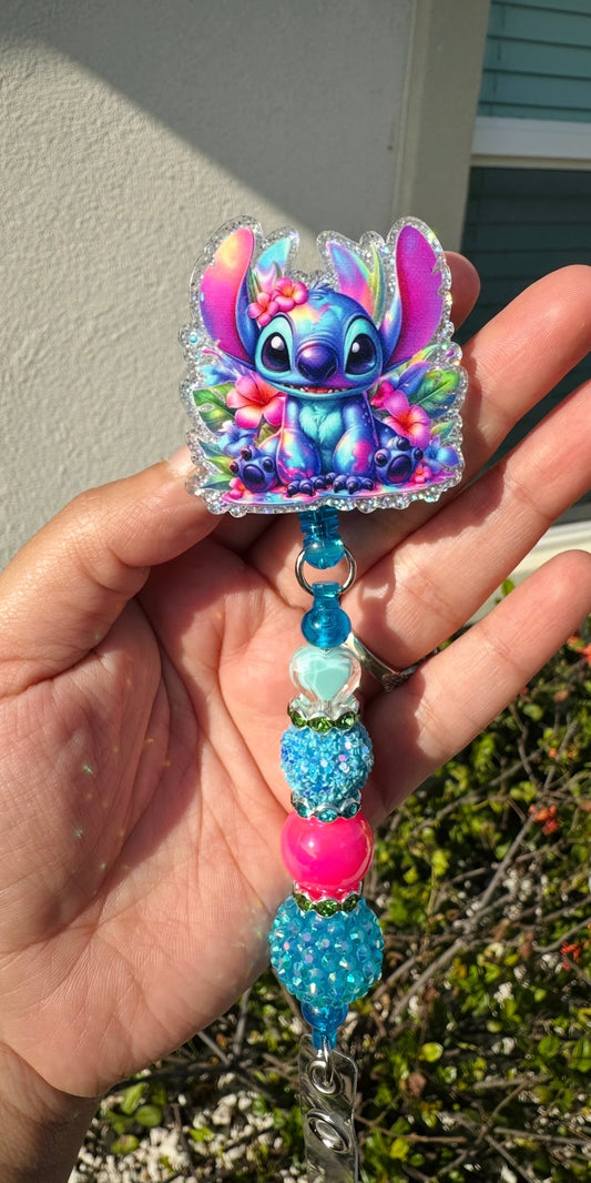 Stitch Aloha Badge Reel