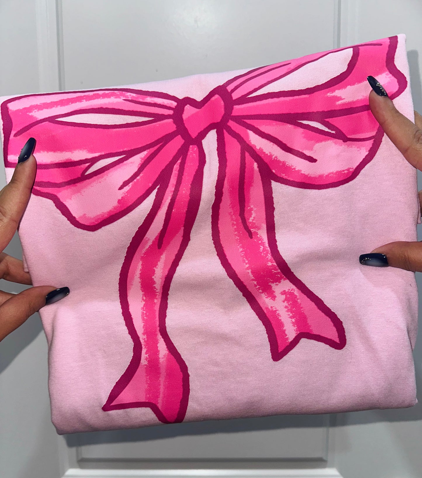 Pink Coquette Bow "God says I am.." T-shirt