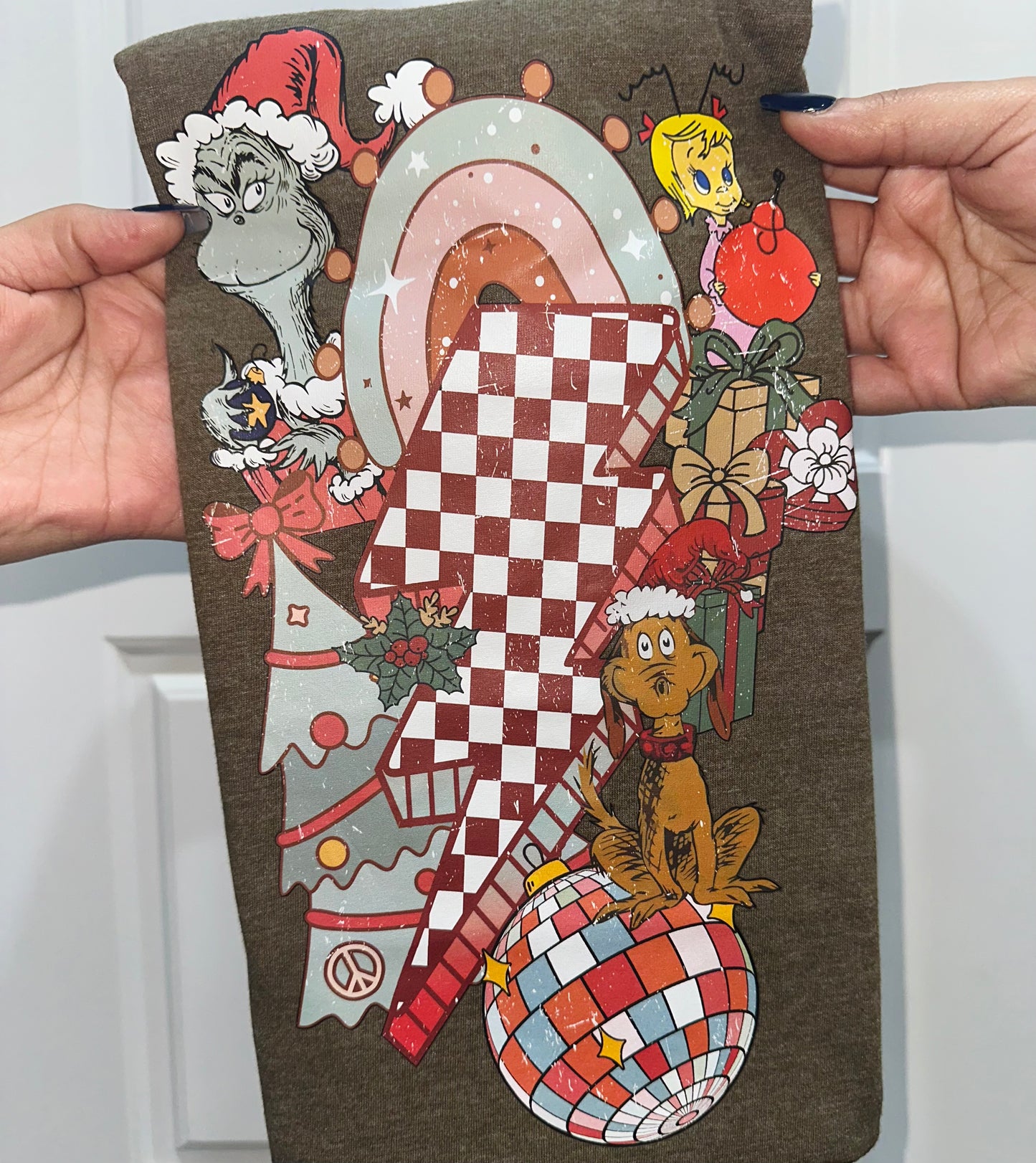 Grinch Checkered T-shirt