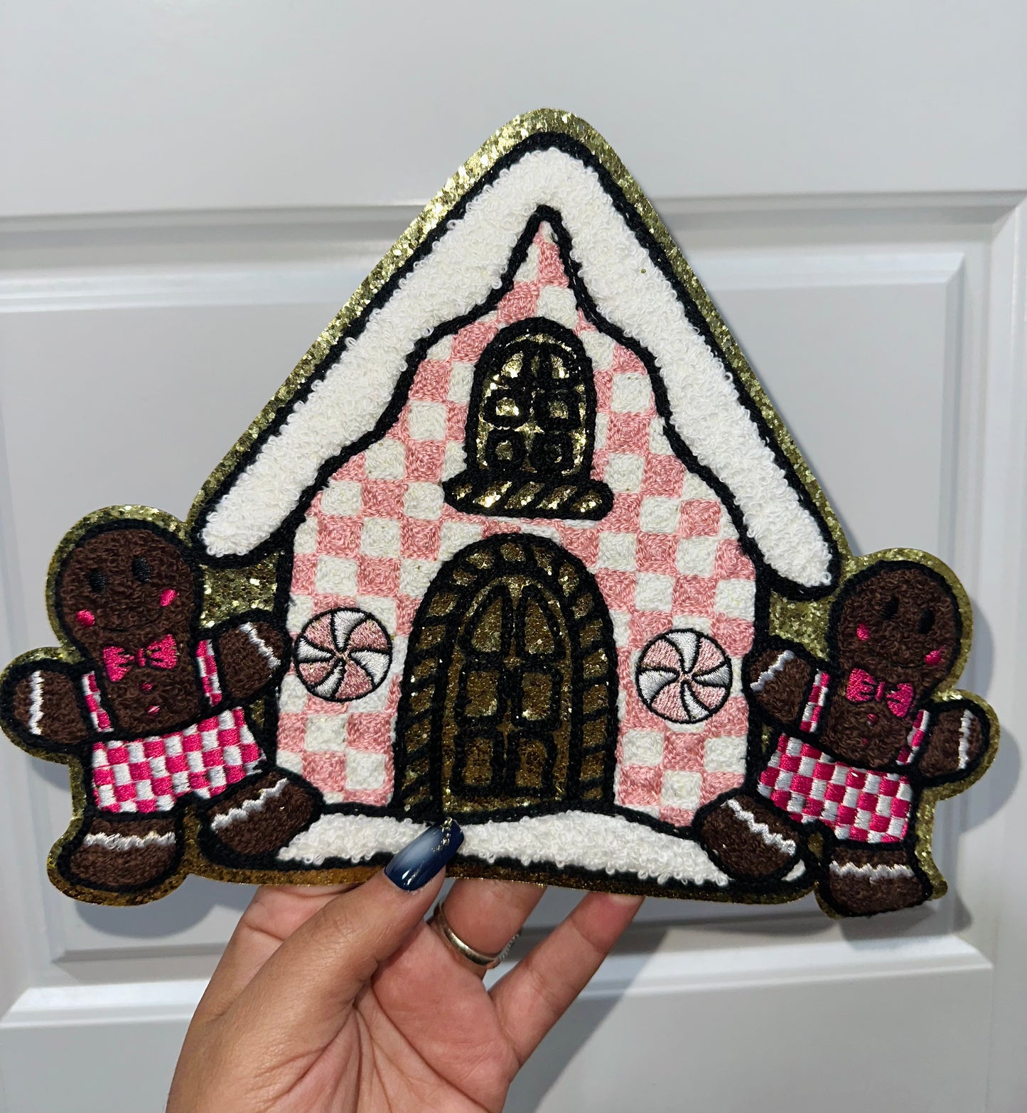 Gingerbread House Chenille Patch