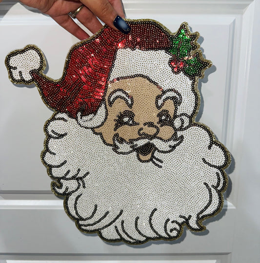 Sequin Santa Patch
