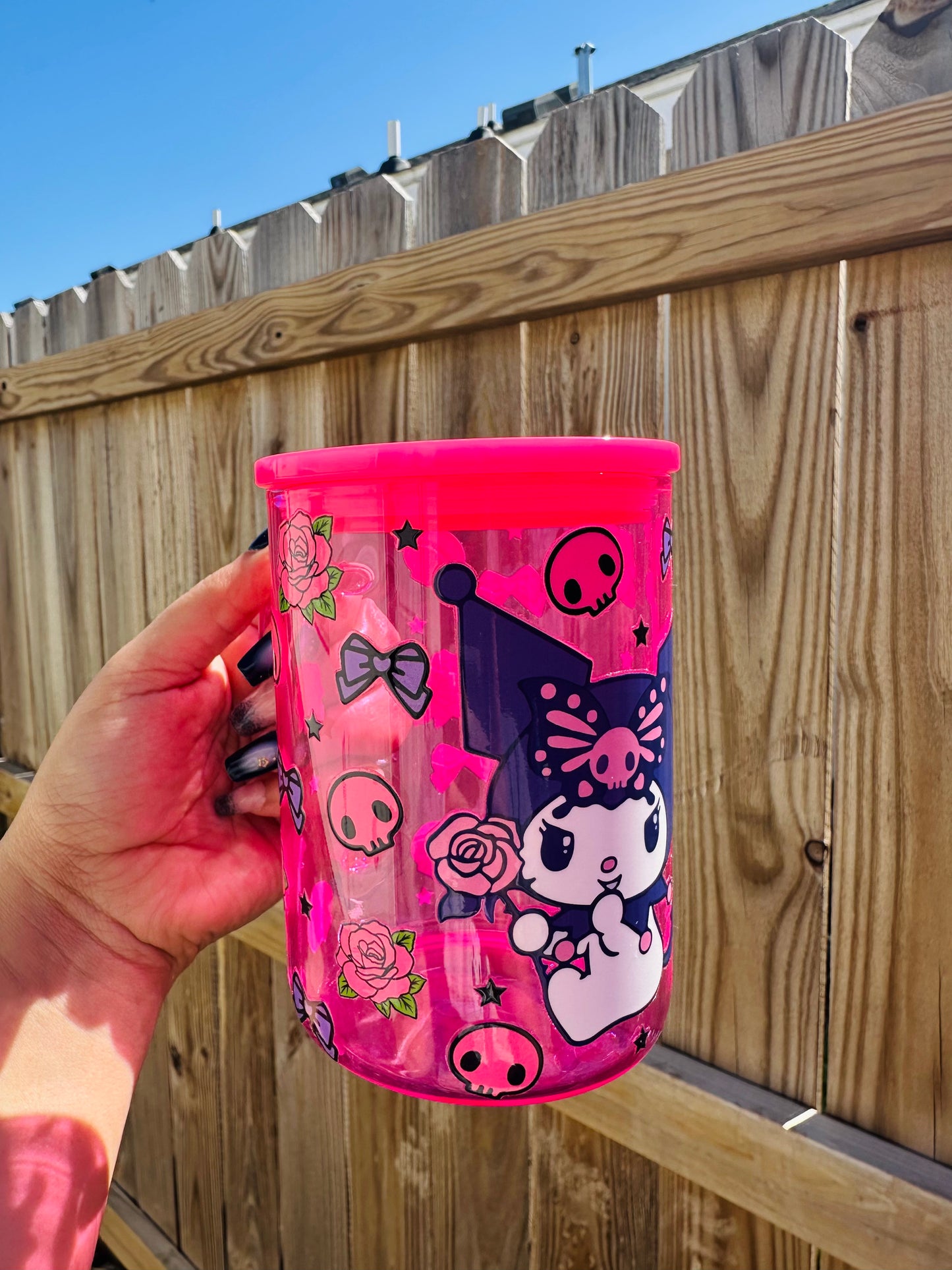 Kuromi Glass Mug