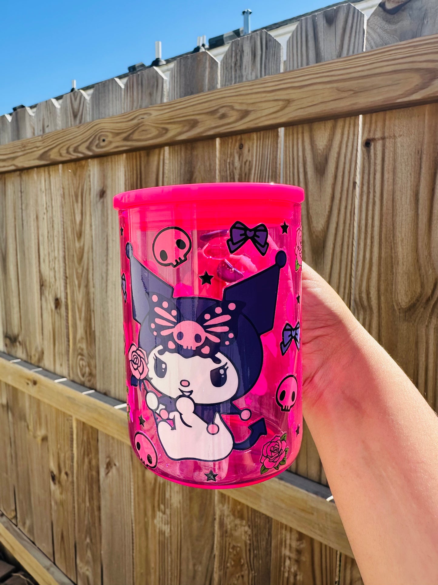 Kuromi Glass Mug