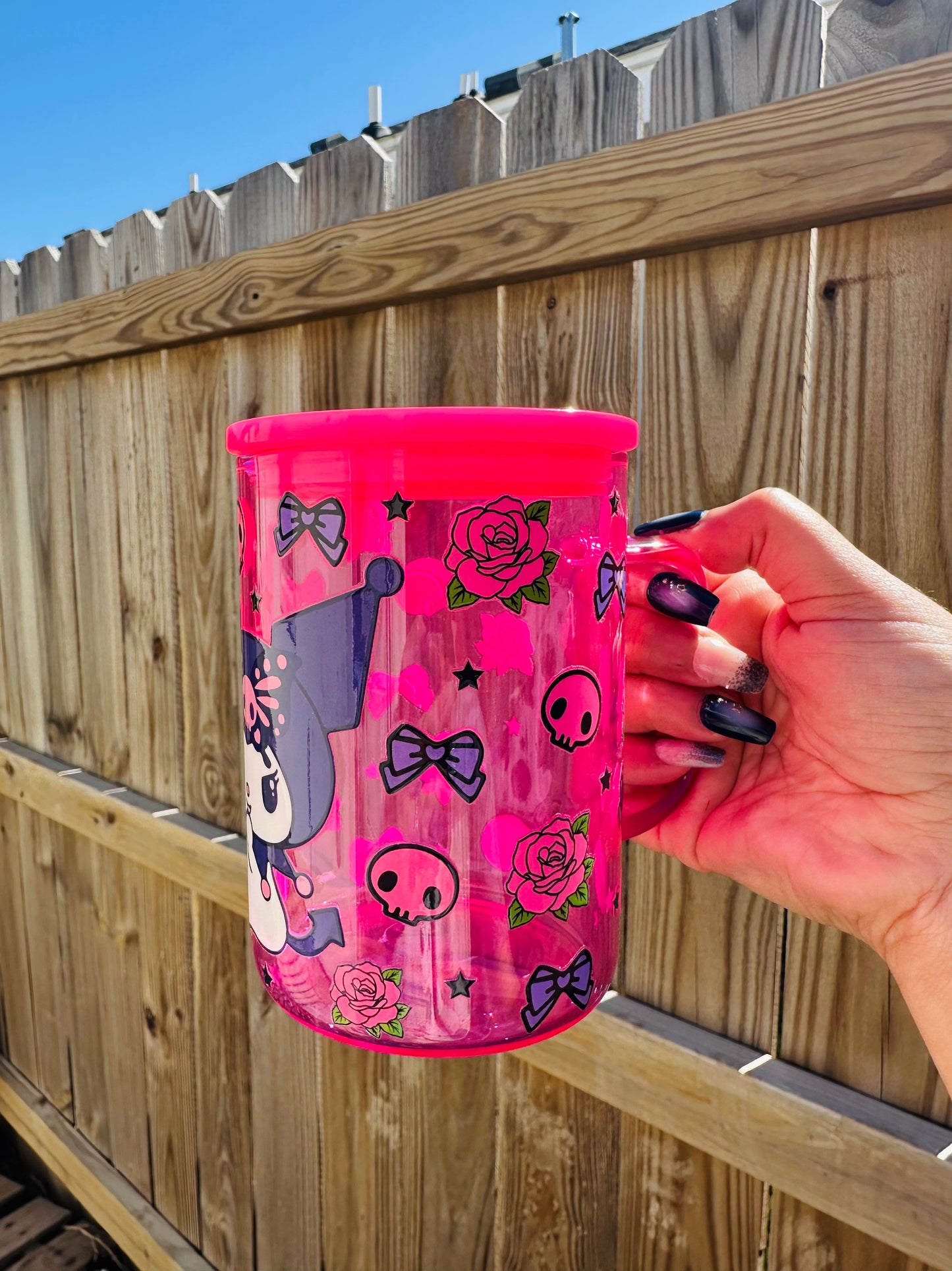Kuromi Glass Mug