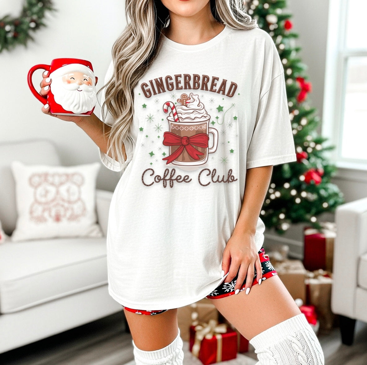 Gingerbread Coffee DTF Transfer