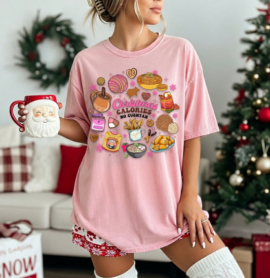 Xmas Calories No Cuentan DTF Transfer