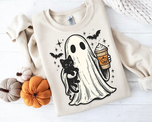 Ghosty Coffee DTF Transfer