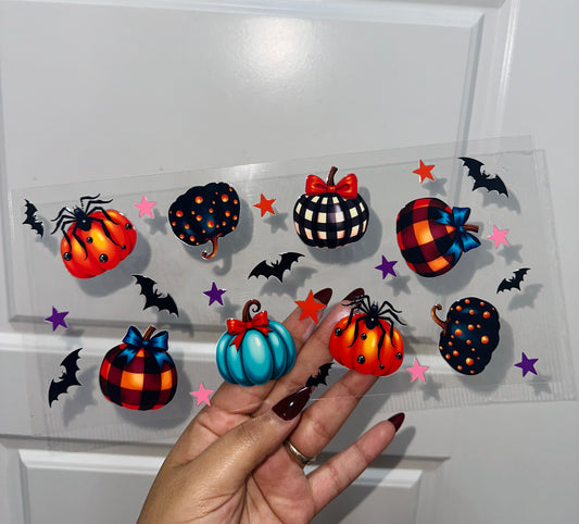 Plaid Pumpkins Uvdtf Wrap