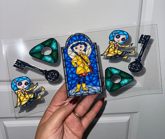 Coraline Stained Glass Uvdtf Wrap