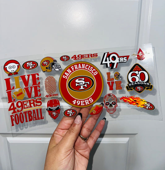 SF 49ers Uvdtf Wrap