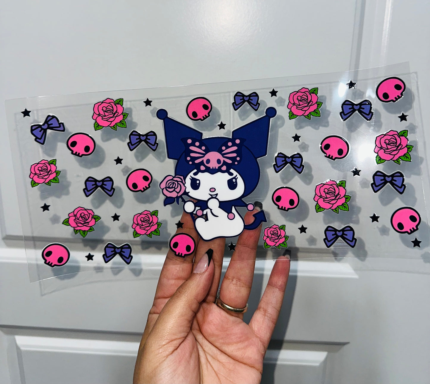 Kuromi Roses Uvdtf Wrap